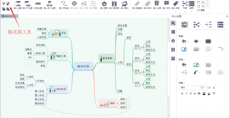 亿图MindMaster格式刷